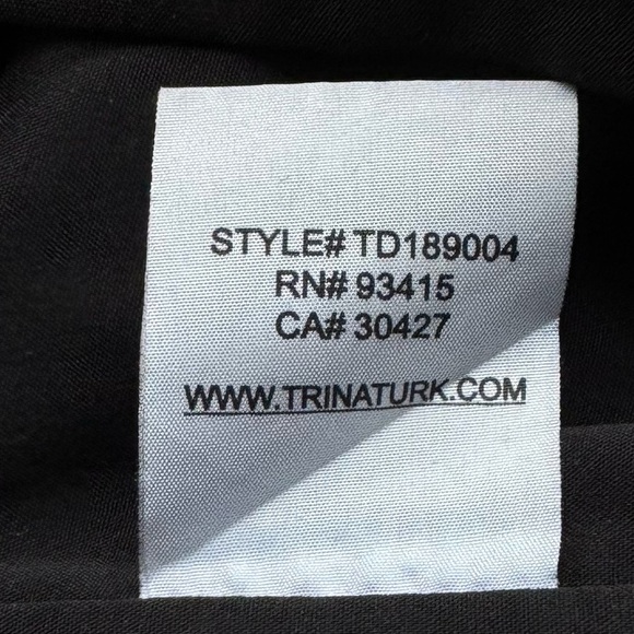 TRINA TURK Little Black Dress w Rhinestone Trimmed Collar | Sleeveless Sheath 0 - Picture 5 of 9